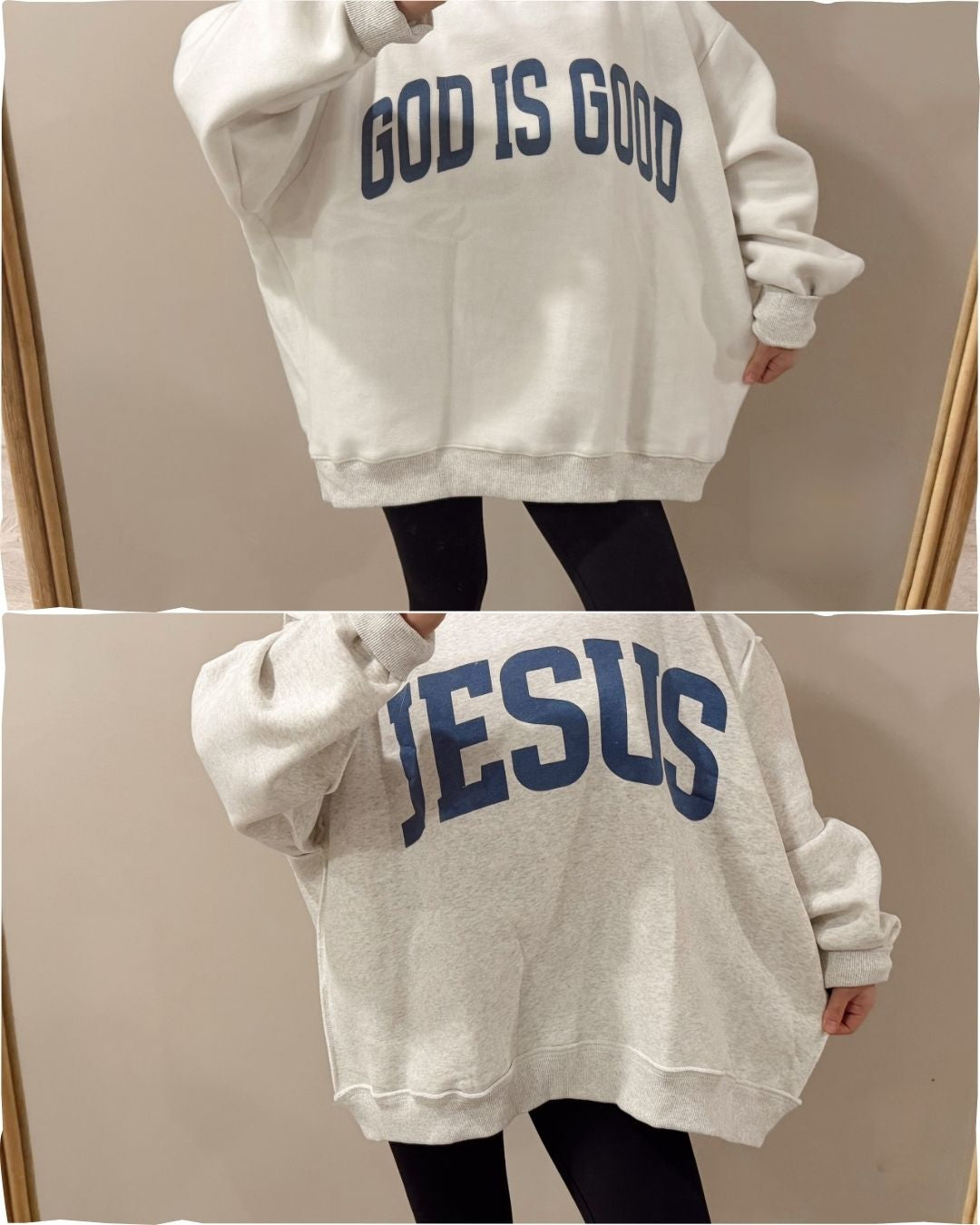 Jesus x God is Good Reversible Sweater